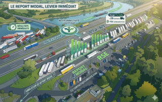 report modal transport fluvial réduction CO2 logistique