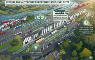 transport fluvial Rhin barge logistique