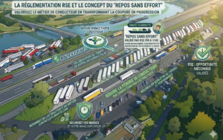 conducteur routier repos cabine transport fluvial